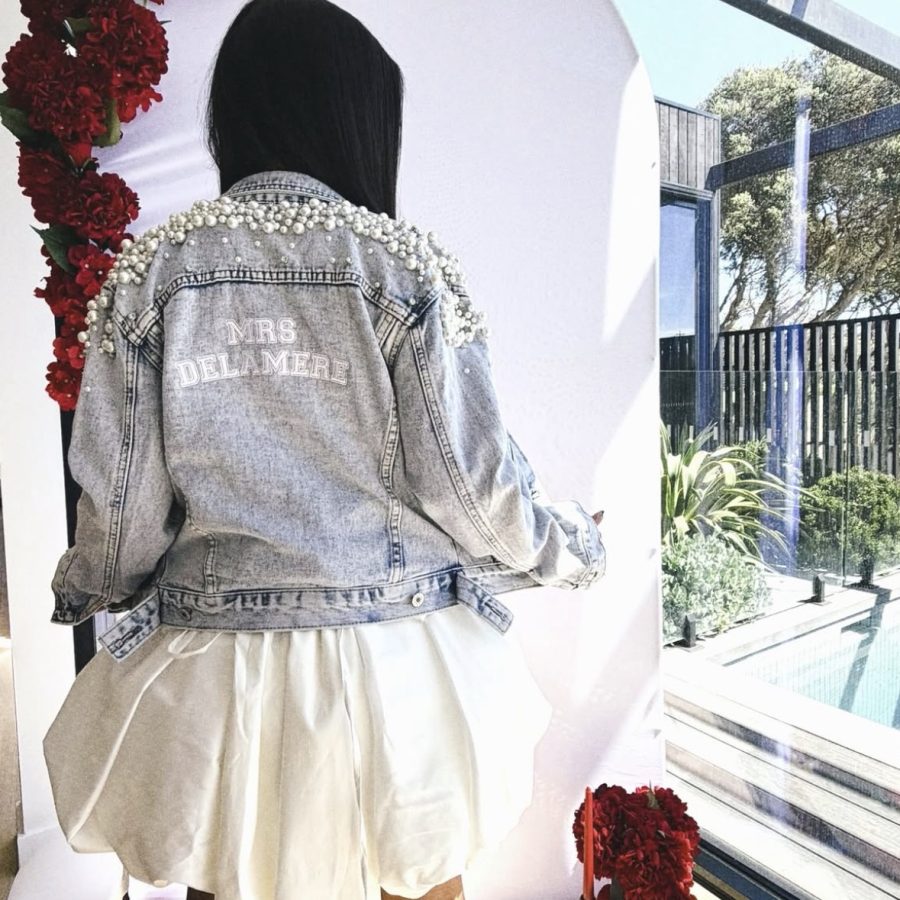 LUXX DENIM & PEARL JACKET