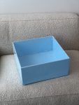 Blue & Clear Lid Acrylic Christening Box