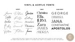 CHRISTENING VINYL ACRYLIC FONTS