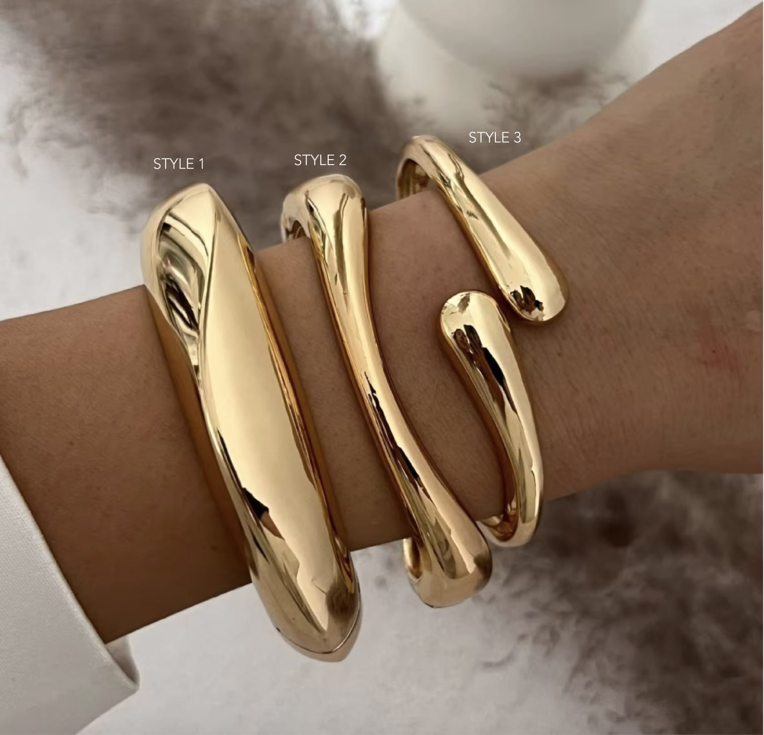 GOLD CUFF BANGLES The Luxx Co