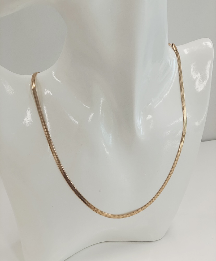 18K GOLD SNAKE CHAIN NECKLACE